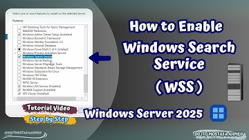 Windows Server 2025 : Enable Windows Search Service | Step-by-Step Guide ✔
