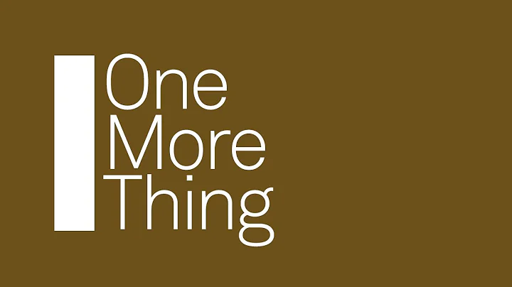 One More Thing: Sophie Pitman (Brass Pins)