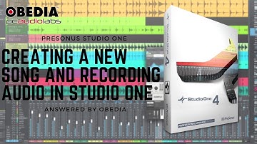PreSonus—Studio One 4: Creating a New Song and Audio Recording