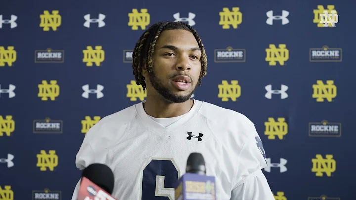 Clarence Lewis | Post Practice | Notre Dame Football