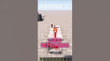 LOCK REPEATERS!? What do locked repeaters do? | Redstone with PsiVolt #minecraft #redstone