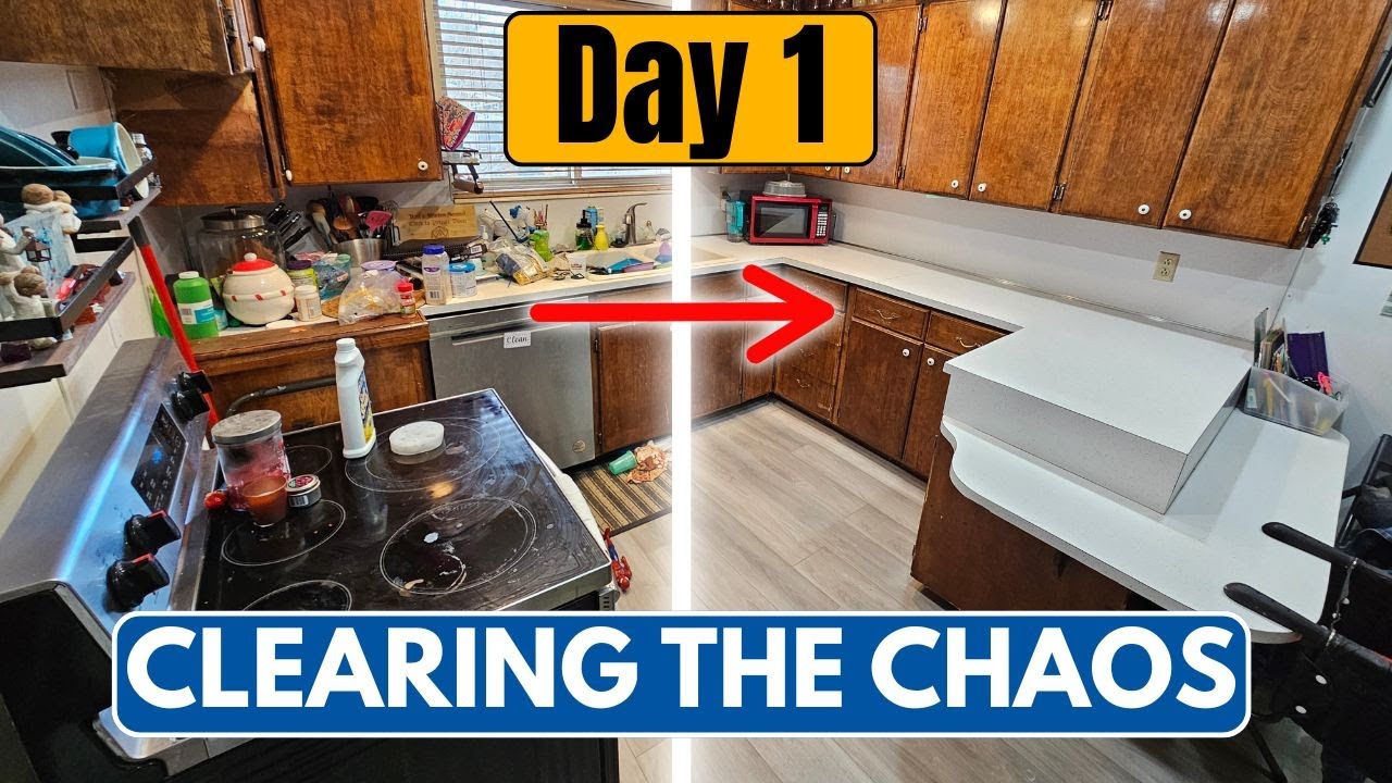 Мама четверых сыновей обустраивает кухню по-новому | День 1