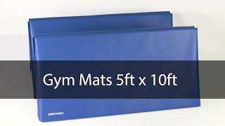 Gym Mats 2 Inch x 5x10 Ft. - Great for Gymnastics, Wrestling, Martial Arts & Exercise - In any situation where athletes may fall to the floor, having the right gym mats on hand can help you create a safe surface that yields padding on hard floors.

TOP FEATURES
-High level of manufacturing quality
-Easily connect mats for more coverage area
-Durability through double stitched seams
-18 oz. vinyl cover stands up to rough treatment
-Only 36 pounds of weight per 50 square foot mat
-Lead-free materials are safe for kids
-Foam core is durable and cushioned
-Folds down for storage or portability

Shop this product:
https://www.greatmats.com/mats/folding-gym-mats-5x10x2-gmats.php

#fitness #exercise