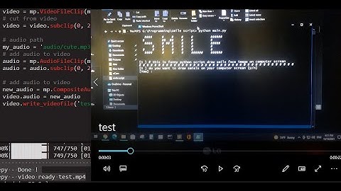 add audio to video using moviepy in python