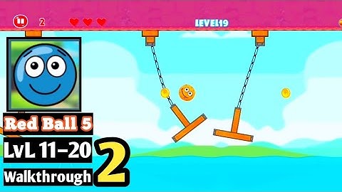 Red ball 5 | Gameplay lvl 11–20 |Walkthrough Part 2