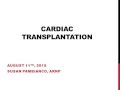 Cardiac Transplantation