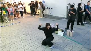 [STREET ARTIST] YU KAGAWA & HYOJIN. INTERACTIVE HONGDAE BUSKING. 230918.