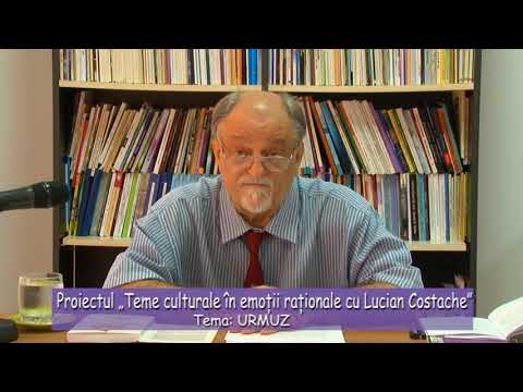 Proiectul Teme culturale in emotii rationale cu Lucian Costache - URMUZ  -August 2020