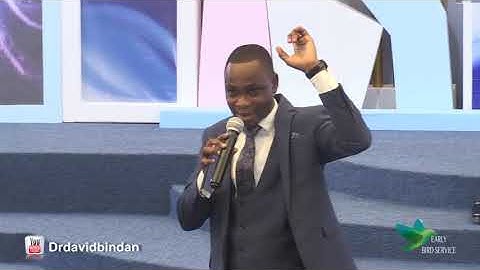 DR DAVID BINDAN 5 SIMPLE WAYS OF TRANSFORMING YOUR LIFE (PART 2) 7-05-2019