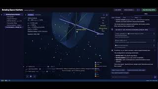 Rotating Space Habitat Simulation
