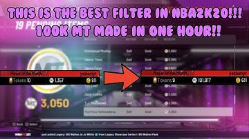 THE BEST SNIPE FILTER IN NBA2K20 MYTEAM!!! 100K MT MADE IN AN HOUR!!