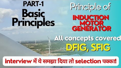 Principle of Induction Motor - Generator | Part-1 Basic Principles #motor #generator #windturbine