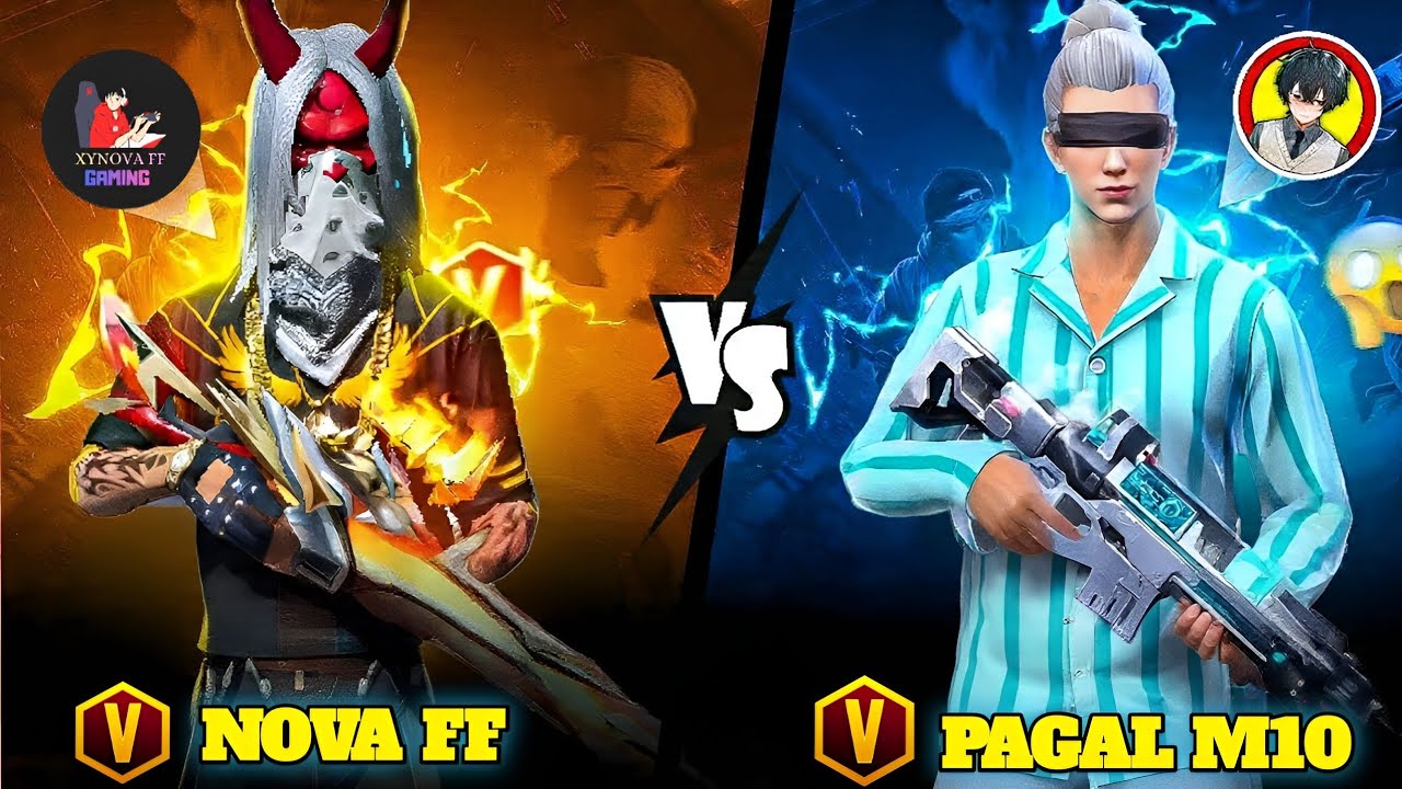 Nova FF vs Pagal M10 😱 1v1 Custom Room Battle