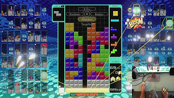 [2 Players, 1 Joy-Con Each] Tetris 99 Co-op / Duos Stream Highlights