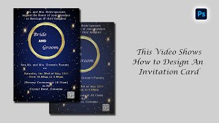 How to Design an Elegant Wedding Invitation Card | Adobe Photoshop screenshot 2