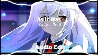 As It Was - Audio Edit (2 minute   underwater)