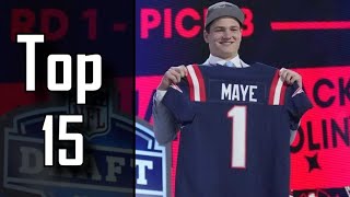 Ranking Each top 15 pick in the 2024 NFL Draft