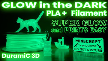 GLOW IN THE DARK Filament van Duramic 3D Review - PLA + Duramic3D PLA+