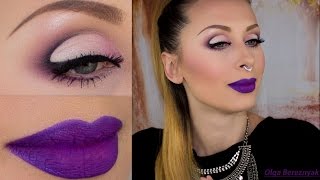 Purple make up pencil technique|HOT STUFF Velvet Ink di Mulac Cosmetics