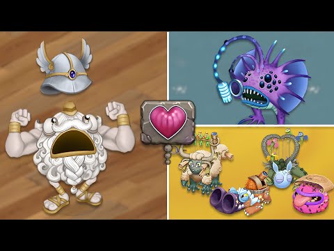 Epic Spurrit, Epic Phangler \u0026 Perplexplore Costume - All Animations \u0026 Breeding (My Singing Monsters)