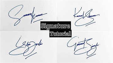 Amazing signature style | Signature tutorial | Anup calligraphy