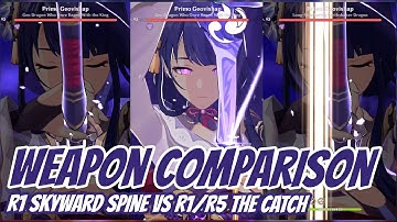 Raiden Shogun R1 Skyward Spine vs R1/R5 The Catch | Genshin Impact