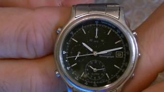 Seiko 7T32-6A5A Quartz Chronograph - YouTube