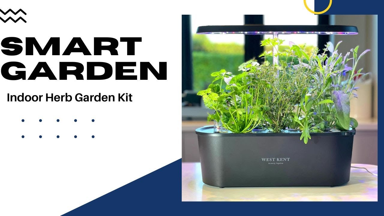 Amazon com Click & Grow Indoor Herb Garden Kit with Grow Light Smart
