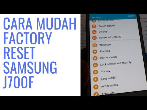 Factory Reset Samsung J700F, Mudah kok