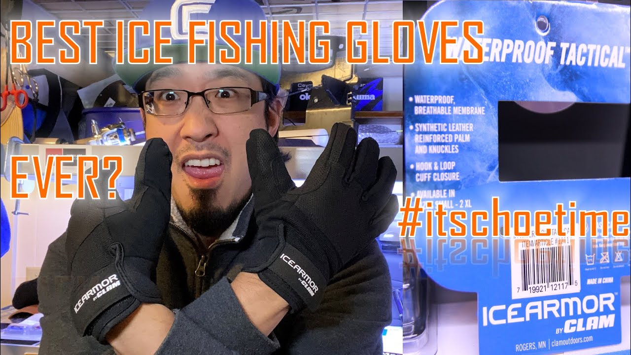 CLAM BEST ICE FISHING Waterproof Tactical Gloves #itschoetime #clamoutdoors  