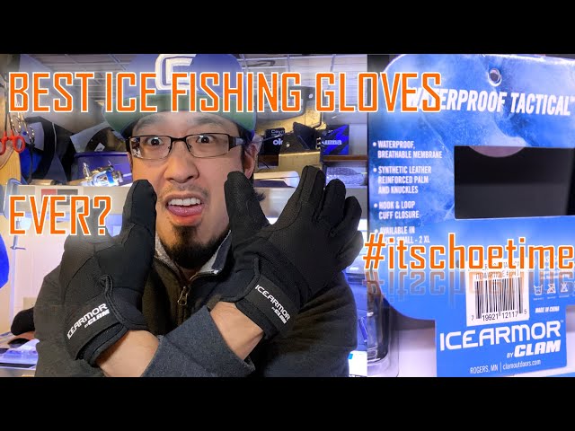 CLAM BEST ICE FISHING Waterproof Tactical Gloves #itschoetime #clamoutdoors  