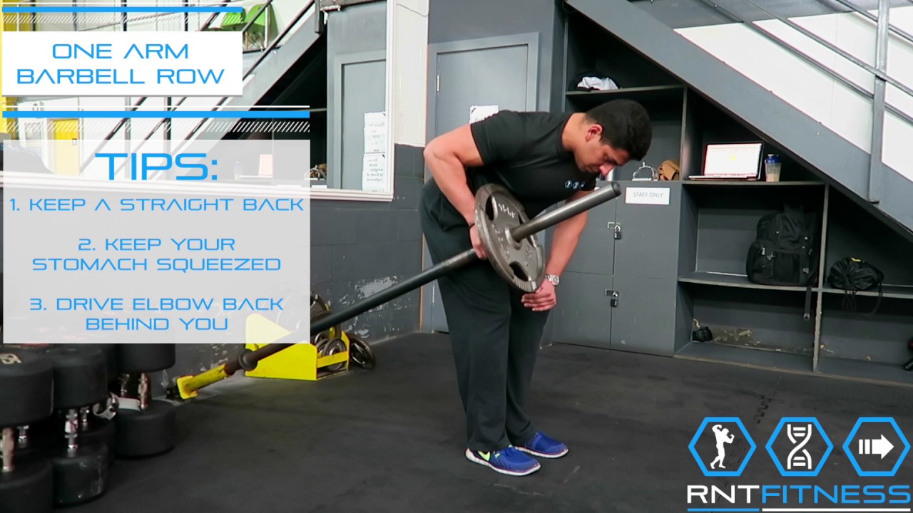 How to Maximise Your One Arm Barbell Row - YouTube