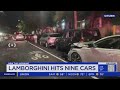 Lamborghini driver crashed into 9 cars in brooklyn