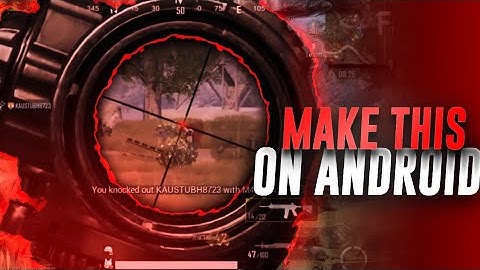 Make This Amazing Pubg Monatge Thumbnail On Android || Pubg Thumbnail Tutorial On Android