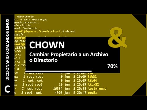 Video: ¿Qué comando cambia el propietario del grupo de archivos?