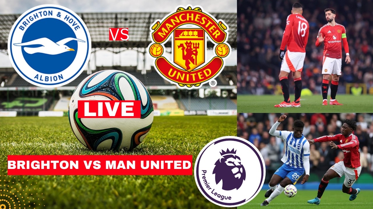 Brighton vs Manchester United 0-3 Live Stream Premier League EPL Football Match Score Highlights FC