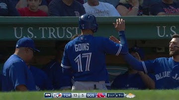 TOR@BOS: Reyes drives home Goins with a double