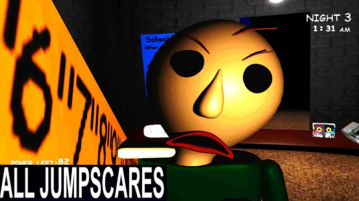 The Nightshift at BALDI'S Schoolhouse - Demo - All Jumpscares | FNaF