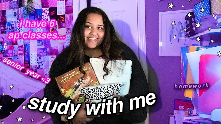 PRODUCTIVE study with me vlog & do homework with me 2021 (senior year)