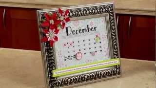 DIY Xyron Framed Dry-Erase Calendar