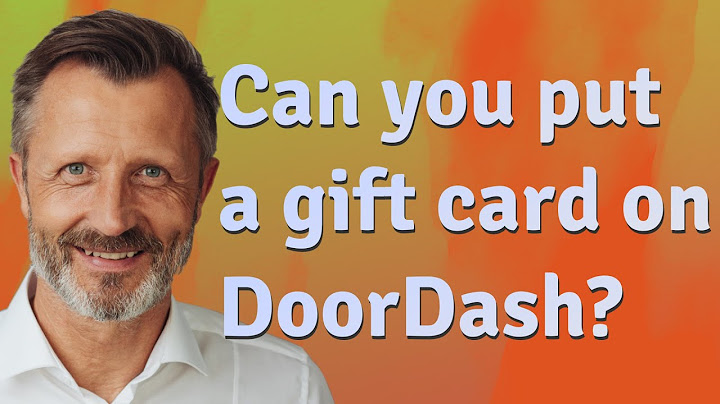 Can you use mcdonalds gift cards on doordash