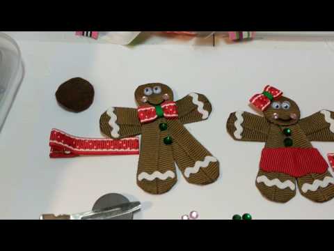 Materials Needed: Part 1 of Gingerbread Hair Clip Ribbon Sculpture Tutorial