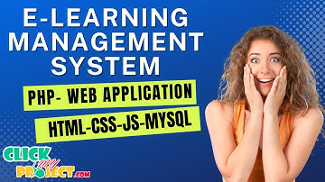 PHP Web Application Project - E-Learning management system - ClickMyProject