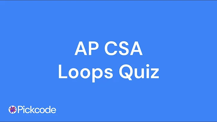 AP CSA Unit 2 Loops Quiz