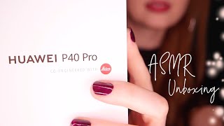 [ASMR] Unboxing Huawei P40 Pro – Whispering, tapping, tracing, tech screenshot 5