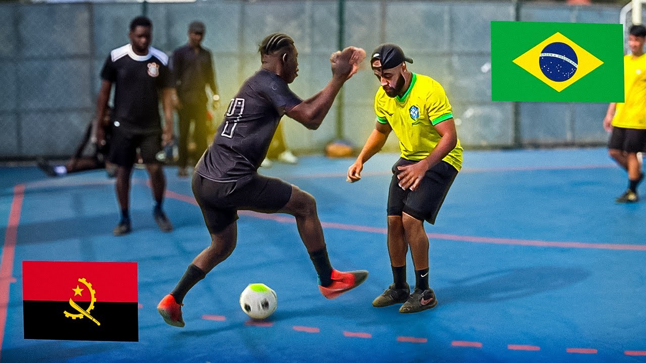 O TIME DA ANGOLA VEIO PRA CIMA COM TUDO, quem venceu ? - JOGO REAL/RACHÃO