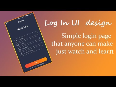 2019 Mobile app login best practices UI Design idea with simple codes Android Studio with tutorial