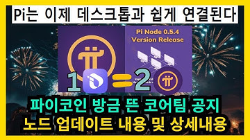 파이코인 방금 뜬 코어팀 공지 노드 업데이트 내용 및 오픈마인드 큰그림｜인터링크는 이미 구조 완성