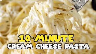 Easy 10-MINUTE CREAM CHEESE PASTA - A Perfect Last-minute Cheap Meal!