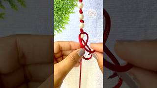 DIY Easy😍Knot with beads #diy #knots #macrame #bracelet #howto #shorts #ytshorts #viral